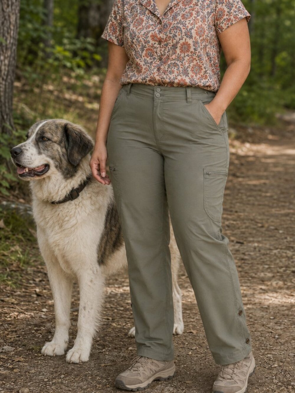 LLBean Vista Trekking Pant ID280426, Sz 18, Ripstop Stretch UPF50+ Gorpcore Hike